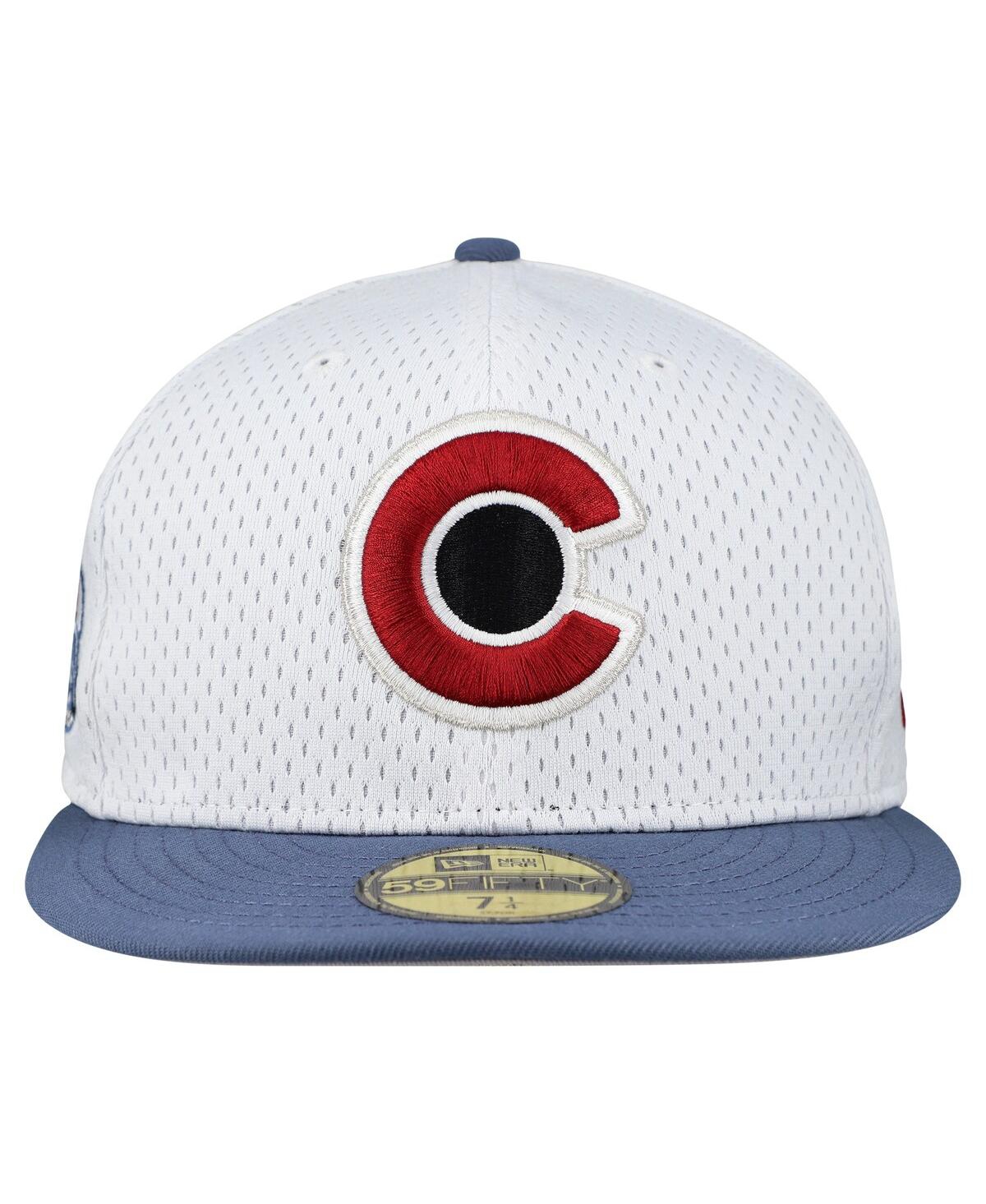 New Era Men's White/Navy Colorado Avalanche Mesh Crown Two-Tone 59FIFTY Fitted Hat