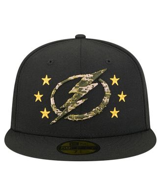 Men's Black Tampa Bay Lightning Military Appreciation Digital Camo Stars 59FIFTY Fitted Hat