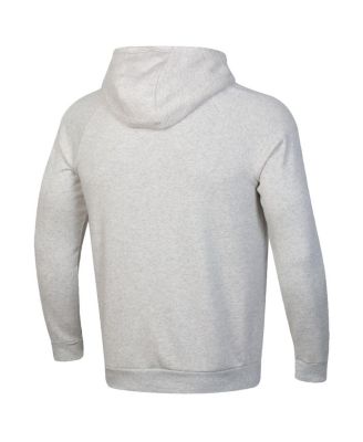 Men's Gray Notre Dame Fighting Irish Leprechaun Rival Raglan Fleece Hoodie