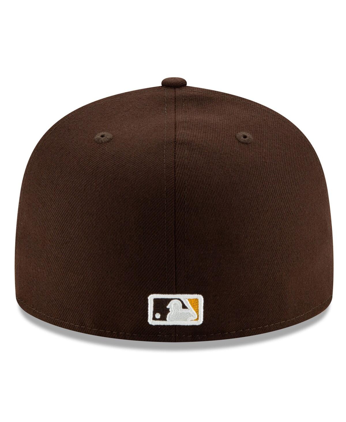 New Era Men's Brown San Diego Padres 2025 Mlb Postseason Side Patch 59FIFTY Fitted Hat