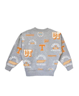 Big Girls Gray Tennessee Volunteers Always on Repeat Pullover Sweatshirt