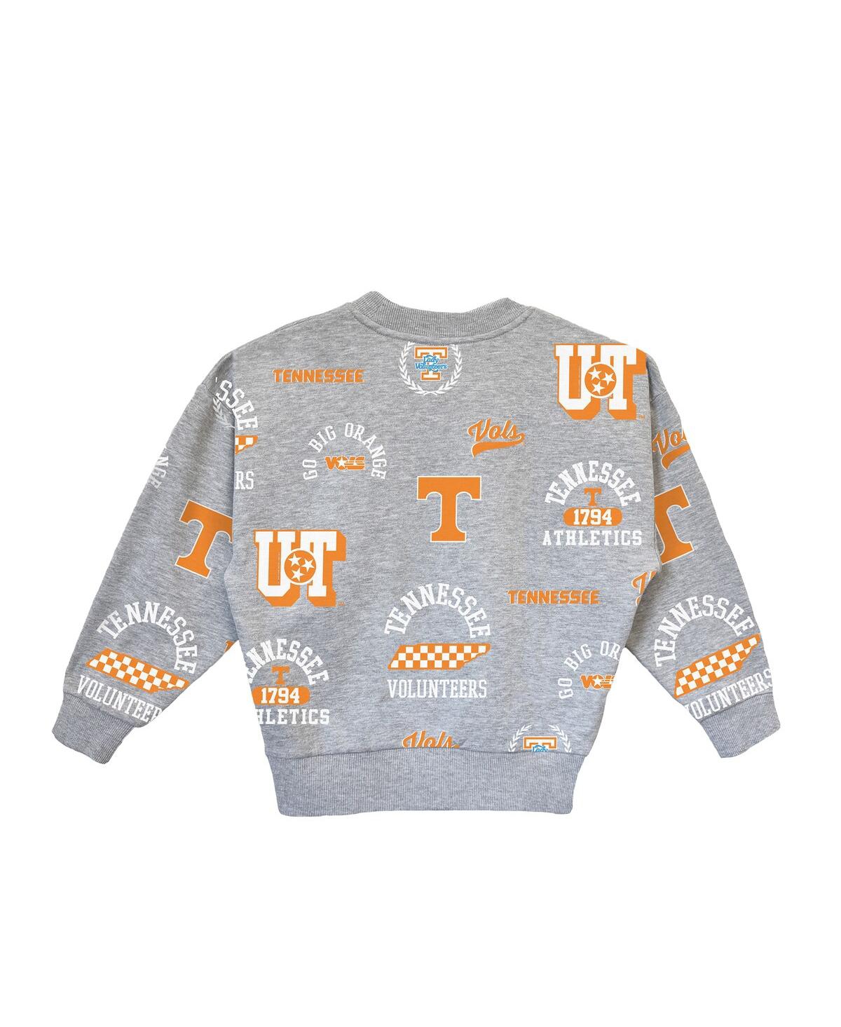 Gameday Couture Big Girls Gray Tennessee Volunteers Always On Repeat Pullover Sweatshirt In Gray