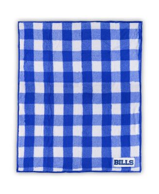 Logo Brands - Buffalo Bills 50'' x 60'' Buffalo Check Frosty Fleece Blanket