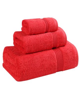 Solid Quick Drying Egyptian Cotton 3-Piece Bath Towel Set