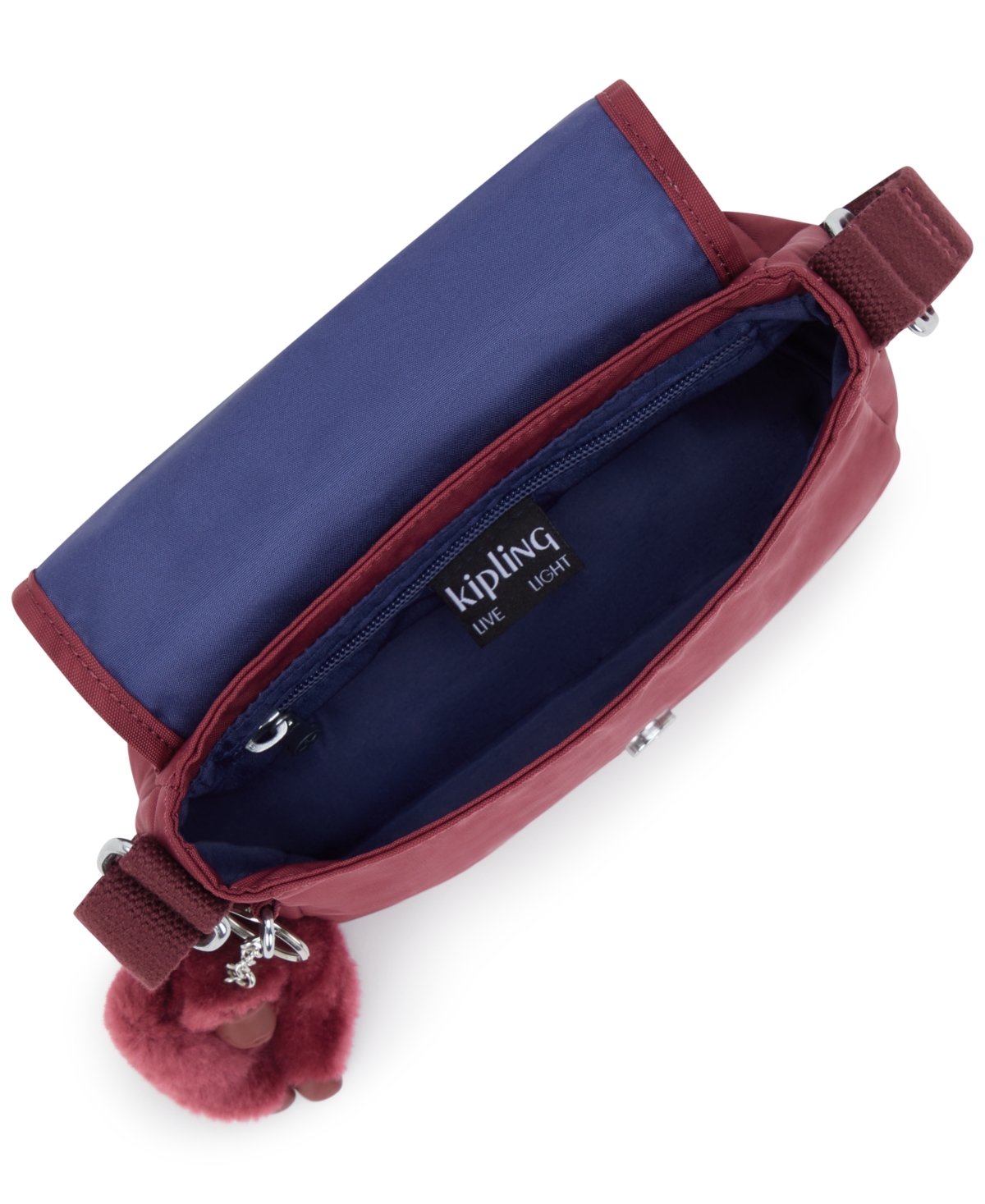 Kipling Sabian Mini Crossbody Bag In Burgundy