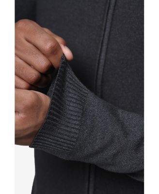 Men's Full Zip Mock Neck Sweater