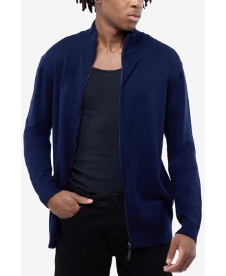 Men's Full Zip Mock Neck Sweater
