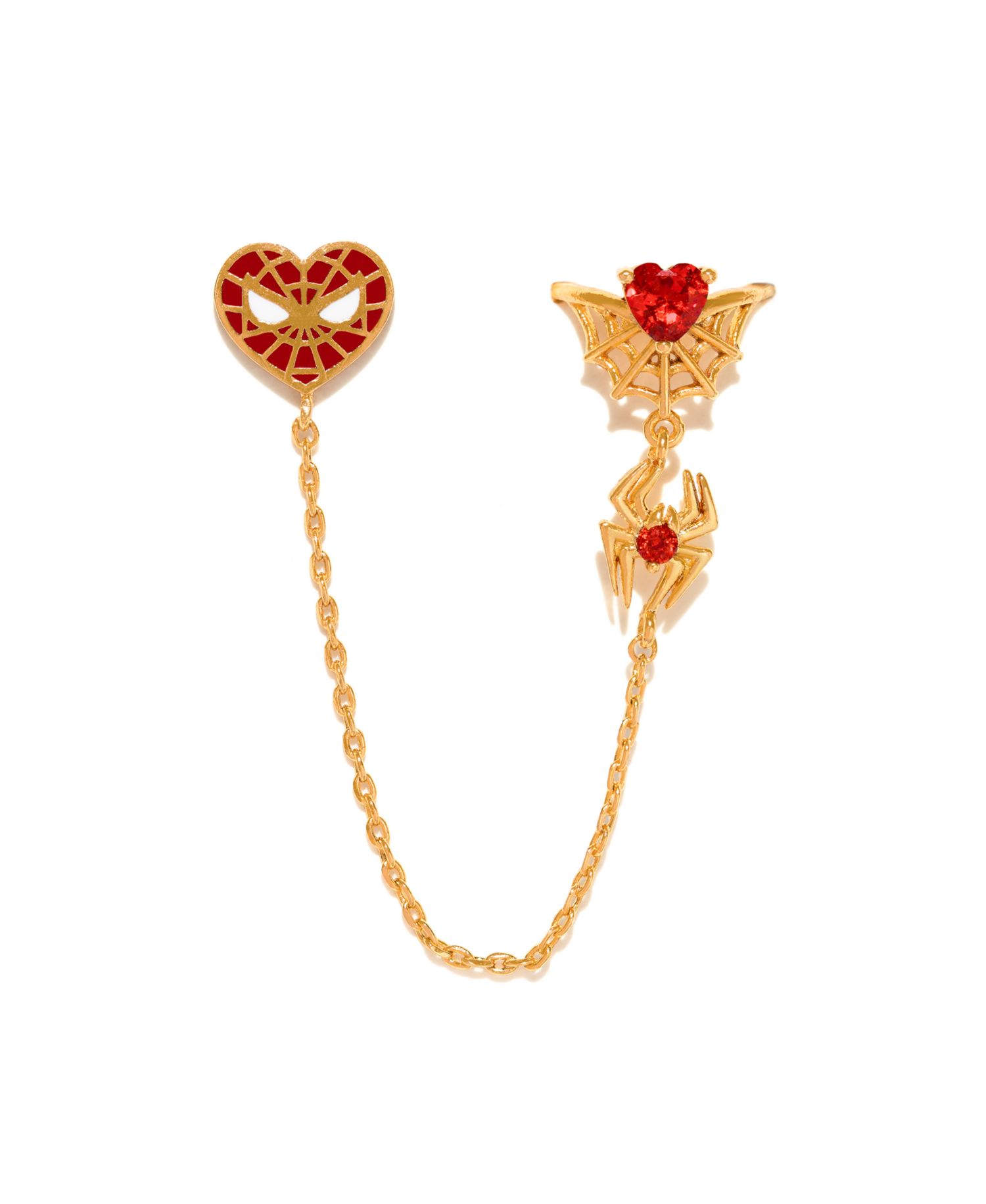 Marvel's Spider-Man Web of Love Ear Cuff Stud