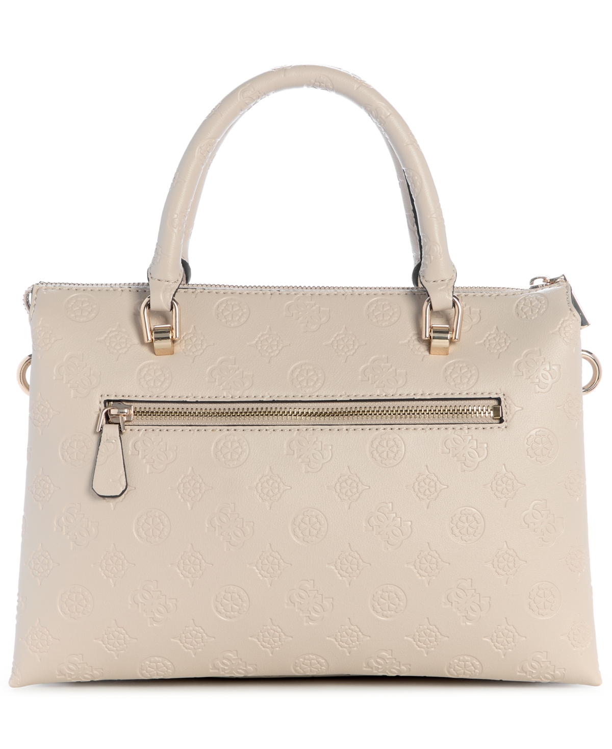 Guess Dita Multi Compartment Satchel Bag In Brown