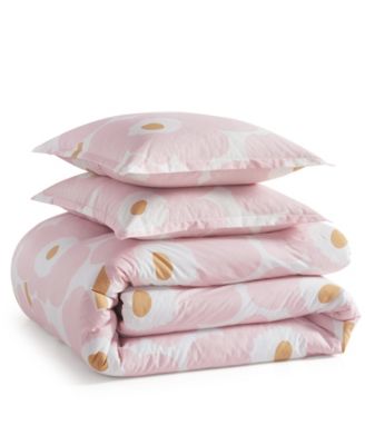 Unikko Cotton 3-Pc. Duvet Cover Set, Full/Queen