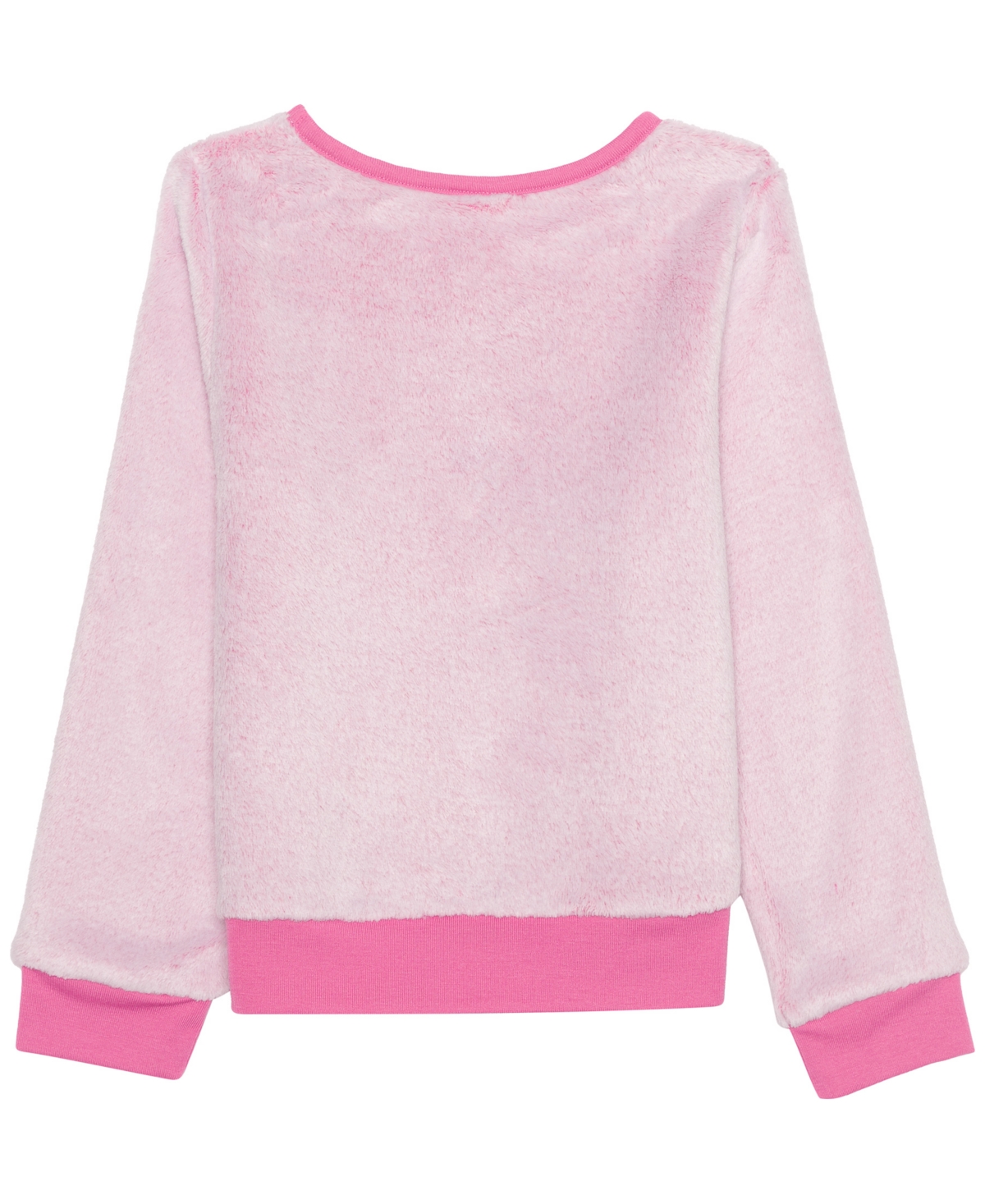 Hello Kitty Girls 7-14 Long Sleeve Debossed Pull-on Sweater In Pink