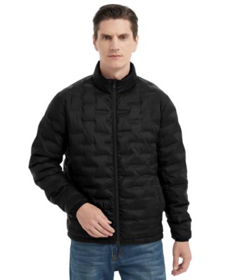 Hawke & Co. - Men's Stand Collar Lightweight Warm Cube Jacket