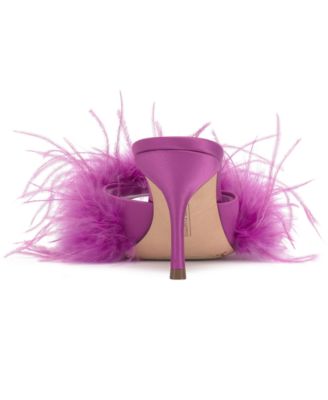 Women's Paelly High-Heel Feathered Dress Sandals