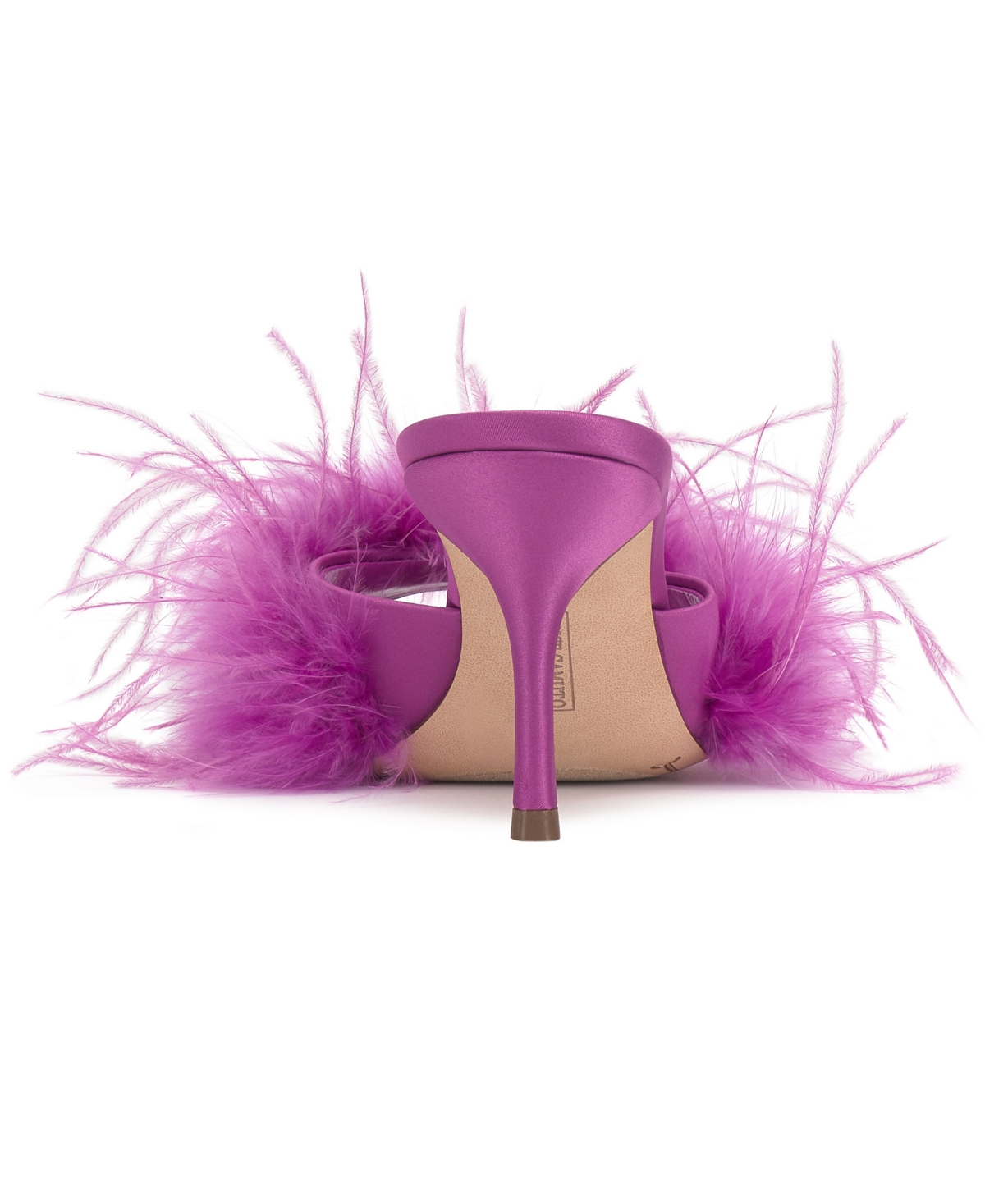 Vince Camuto Women's Paelly High-Heel Feathered Dress Mules