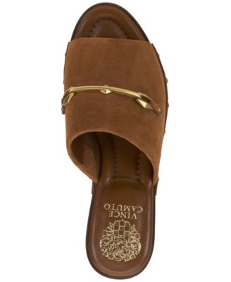 Women's Efellan Wood Platform Slip On Sandals