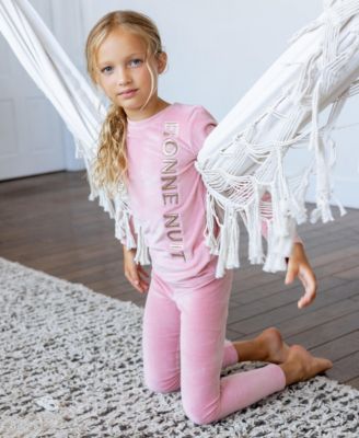 Baby Velour Puffy Letters Loungewear Set