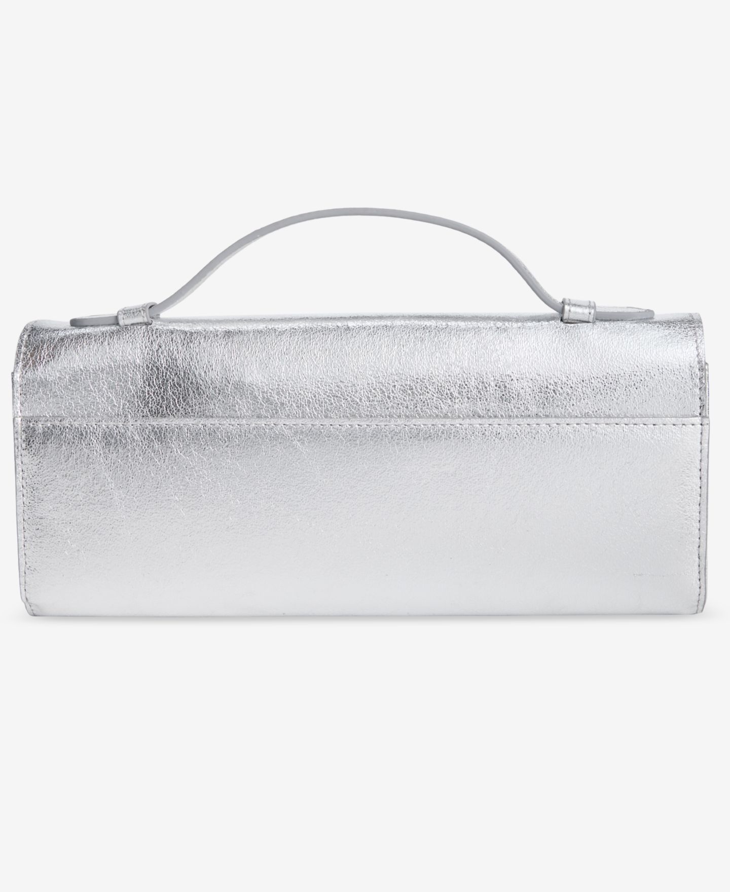 Женский клатч I.N.C. International Concepts Wyllah Metallic Clutch, цвет: Металлик серебряный — фото 5