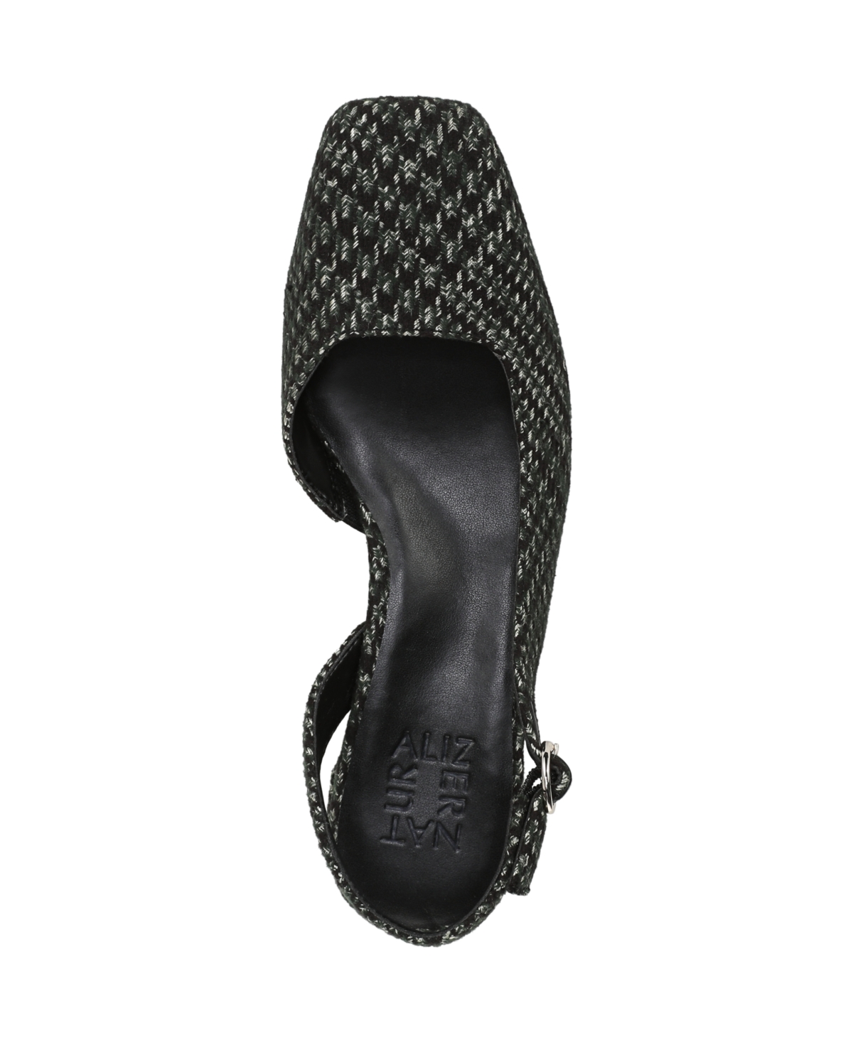 Naturalizer Jayla Mid-heel Square Toe Slingback Pumps In Black