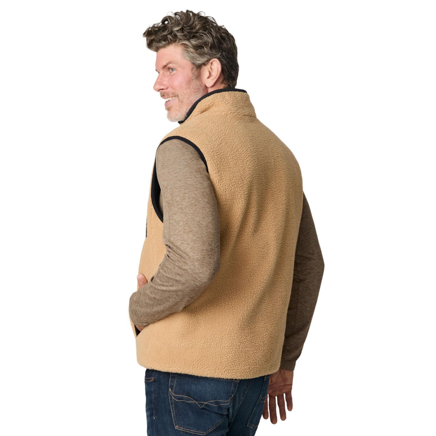 Мужской жилет Free Country Atlas II Quilted Reversible Sherpa, цвет: Чёрный — фото 5