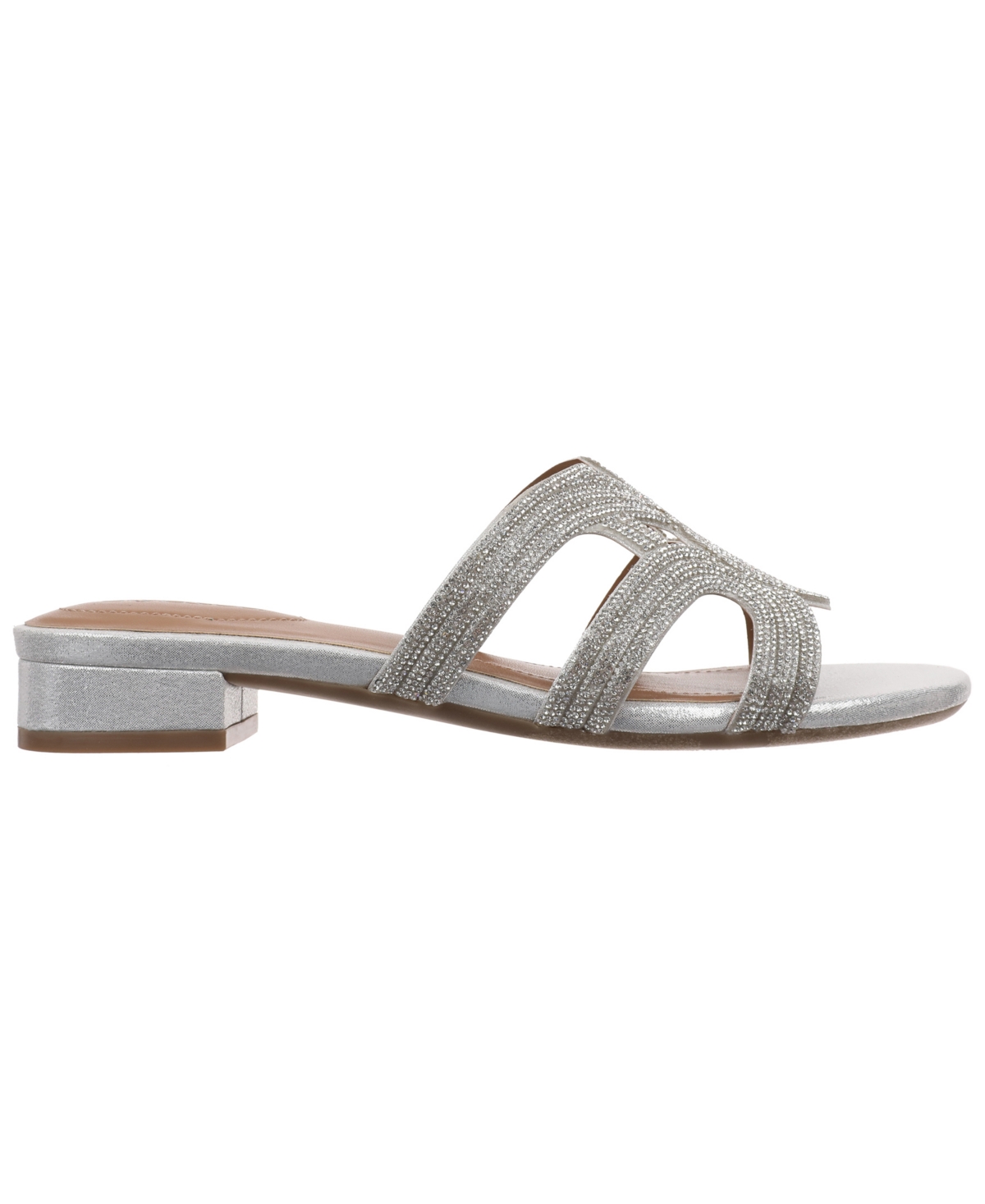 Style & Co Women's Sparkky Round Toe Sandals, Macy's Exclusive In Silver