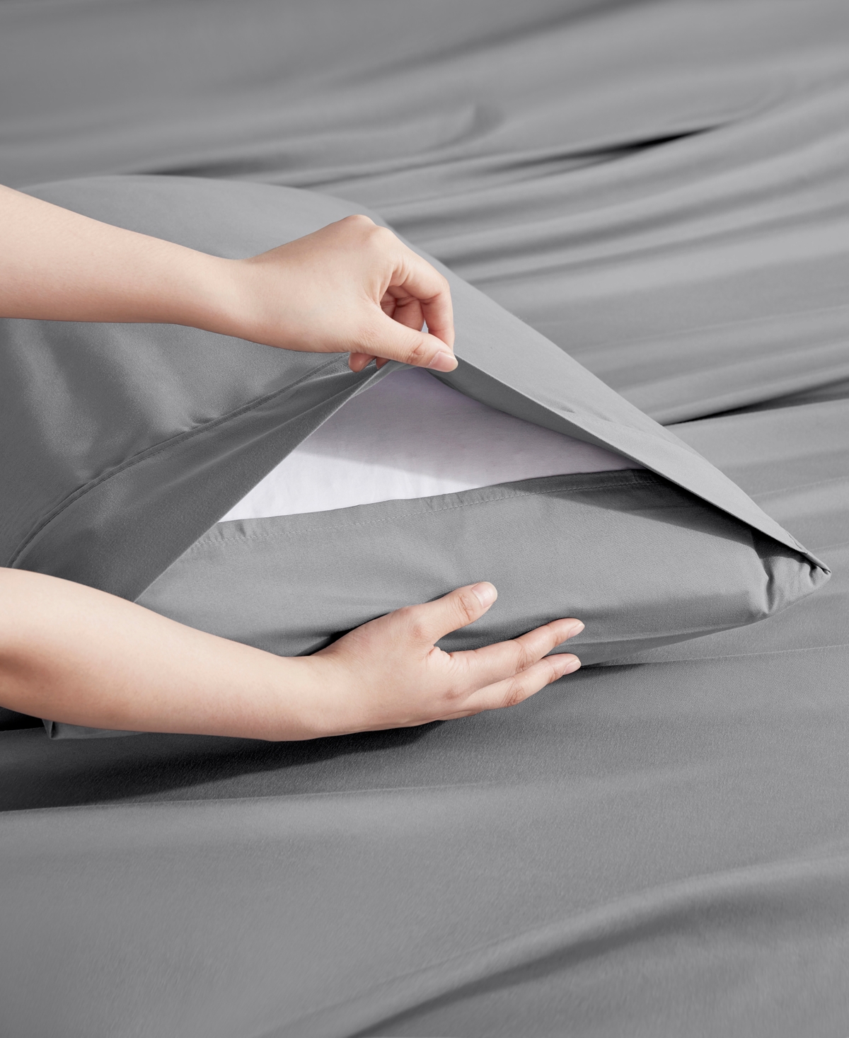 Nestl Extra Deep Pocket 6-pc. Sheet Set, California King In Gray