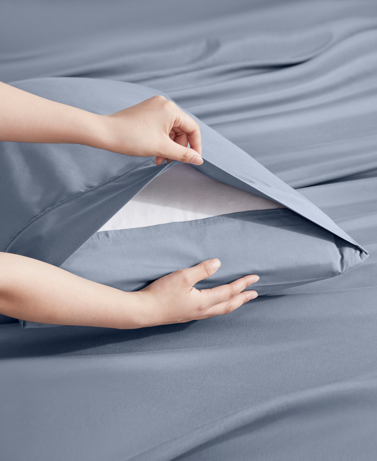 Nestl Extra Deep Pocket 7-pc. Sheet Set, King Split In Blue