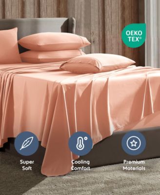 Extra Deep Pocket Microfiber 7-Pc. Sheet Set, King Split