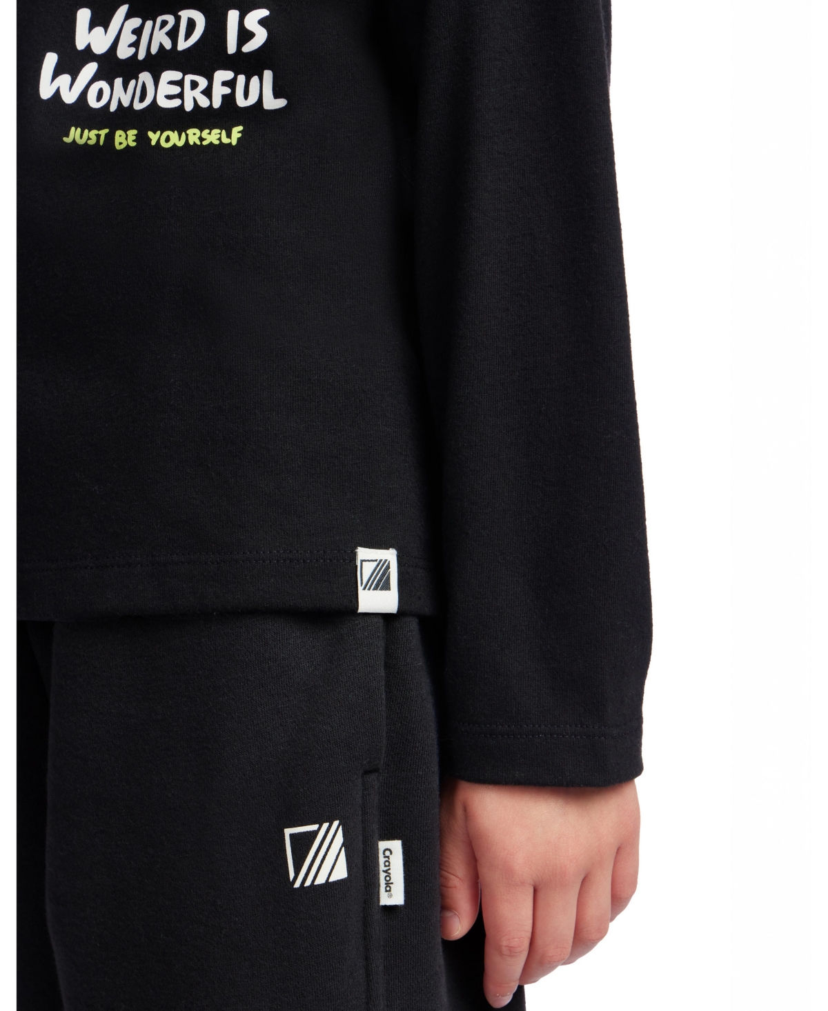 Color Lab Boys 2-10 Printed Long-sleeve T-shirt In Black
