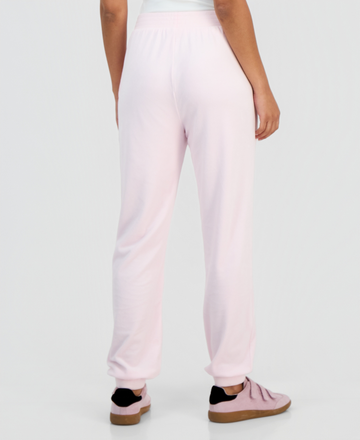 Grayson Threads, The Label Juniors' Very Cherry Velour Jogger Pants In Pink
