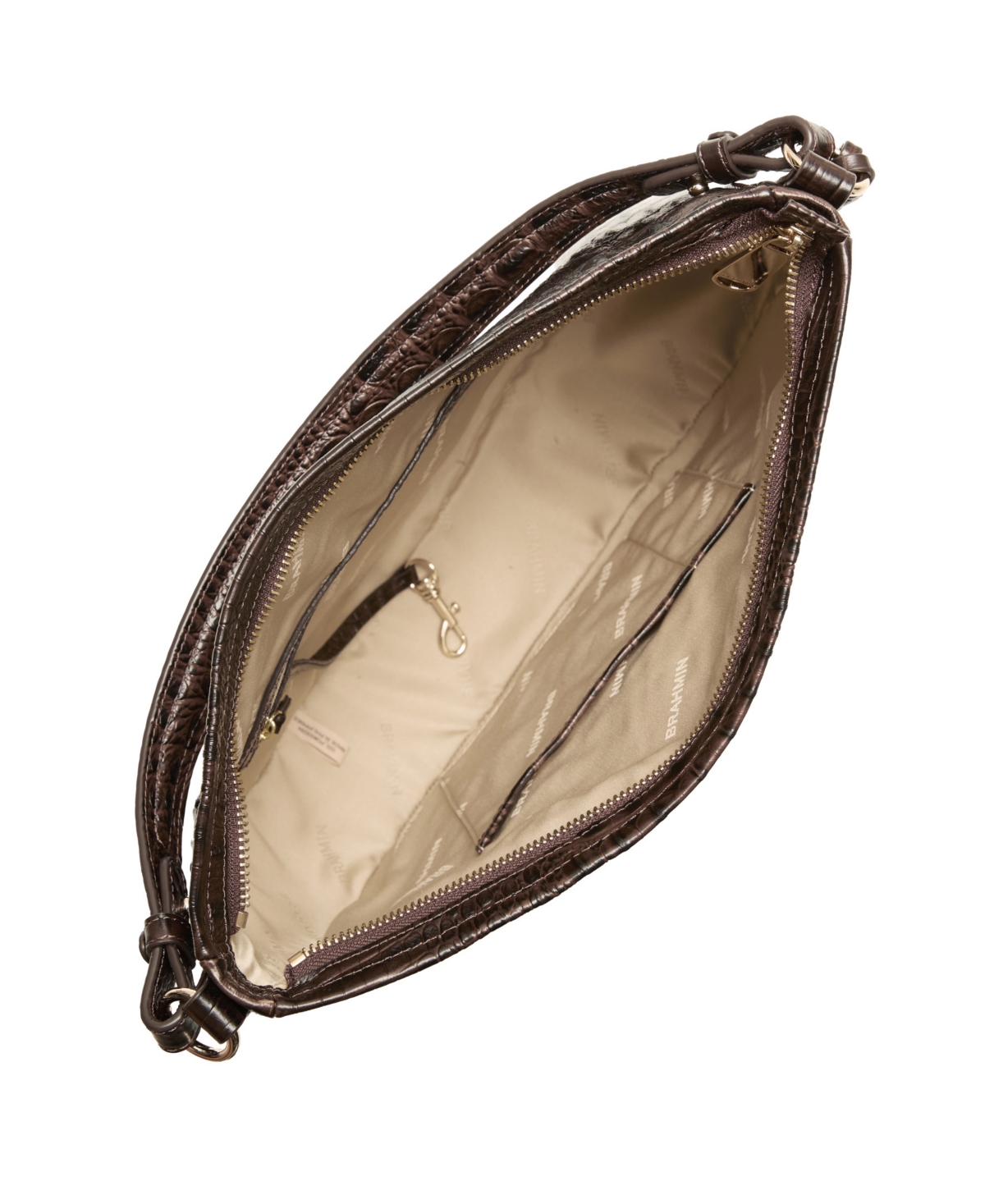 Brahmin Kathleen Alden Road Medium Leather Shoulder Bag In Brown