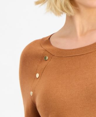 Women's Button-Trim Sweater