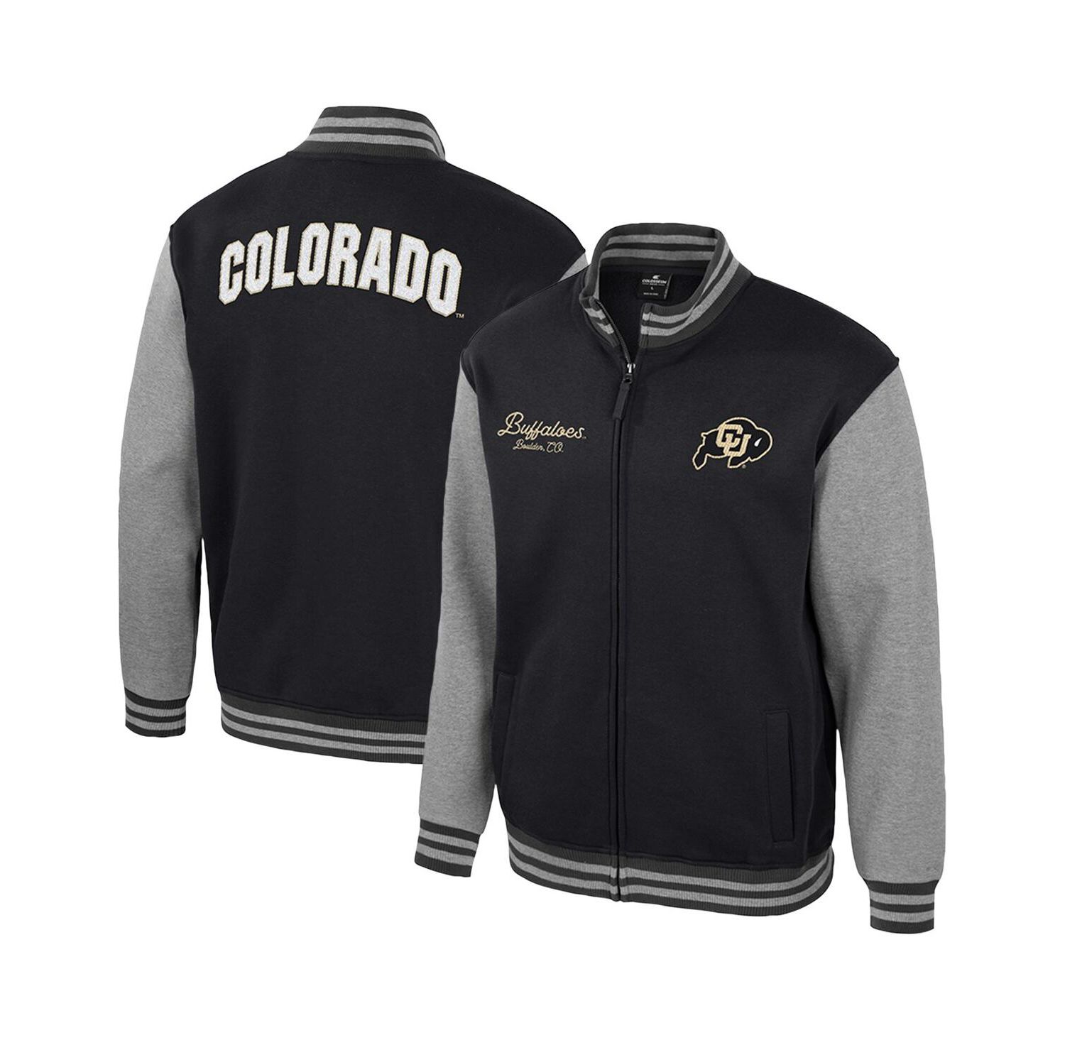 Men's Black Colorado Buffaloes Ambi-Turner Full-Zip Varsity Jacket