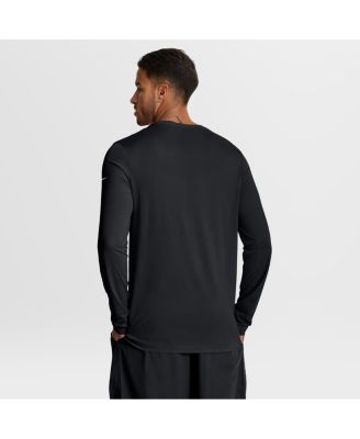 Men's Black Atlanta Falcons Primetime Legend Icon Performance Long Sleeve T-Shirt