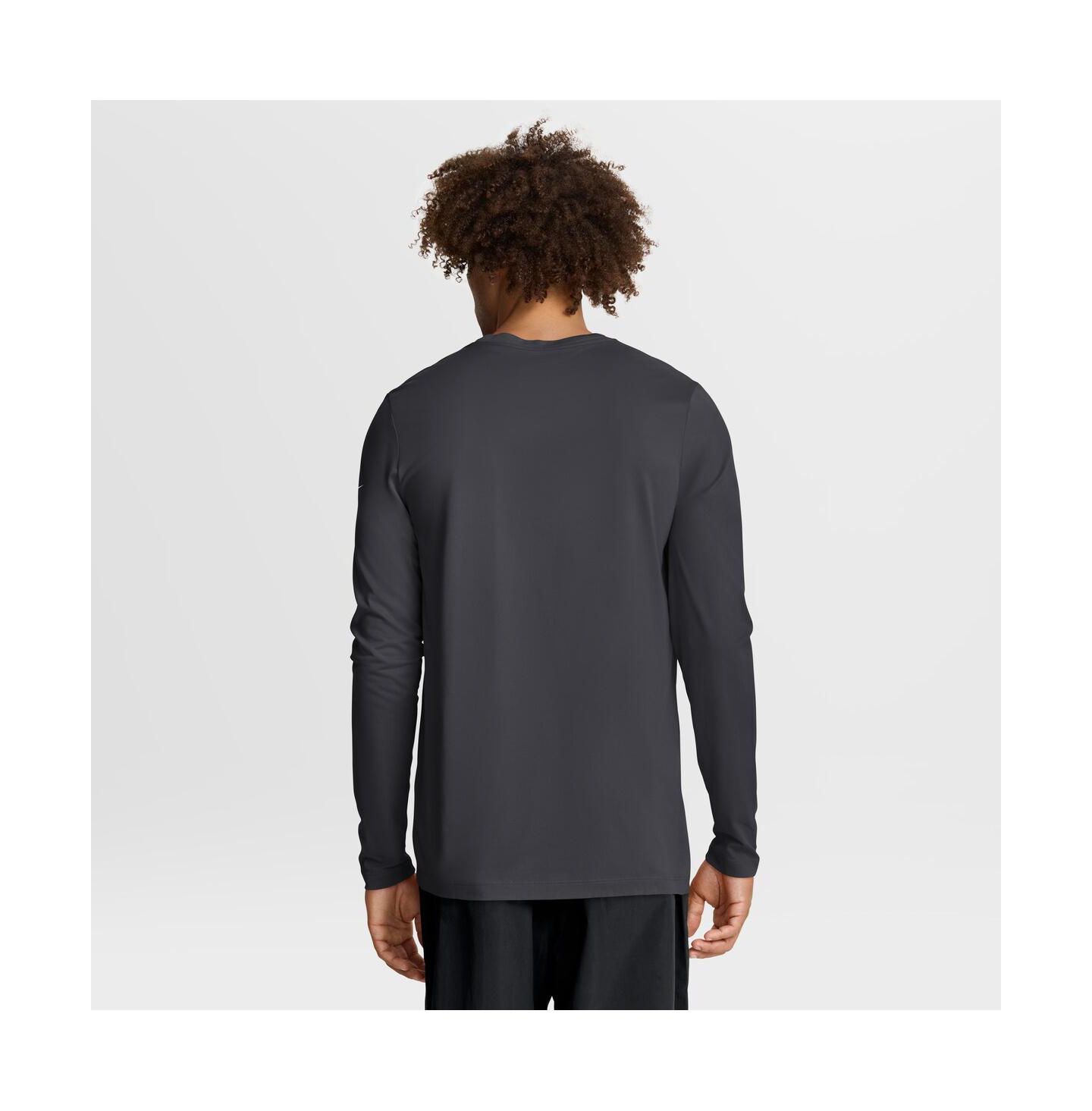Мужская футболка Nike Anthracite Los Angeles Chargers Primetime Legend Icon Performance Long Sleeve — фото 2