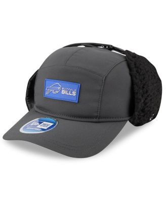 New Era - Men's Charcoal Buffalo Bills 2025 Sideline Cold Weather Runner Dog Ear Adjustable Hat