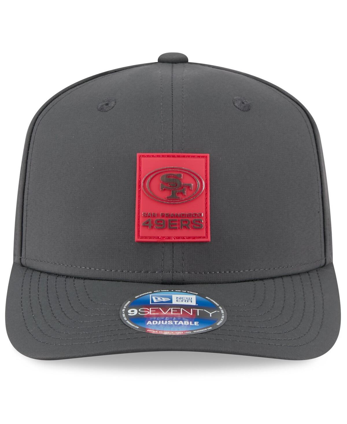 New Era Men's Charcoal San Francisco 49ers 2025 Sideline Cold Weather 9seventy Adjustable Hat In Black