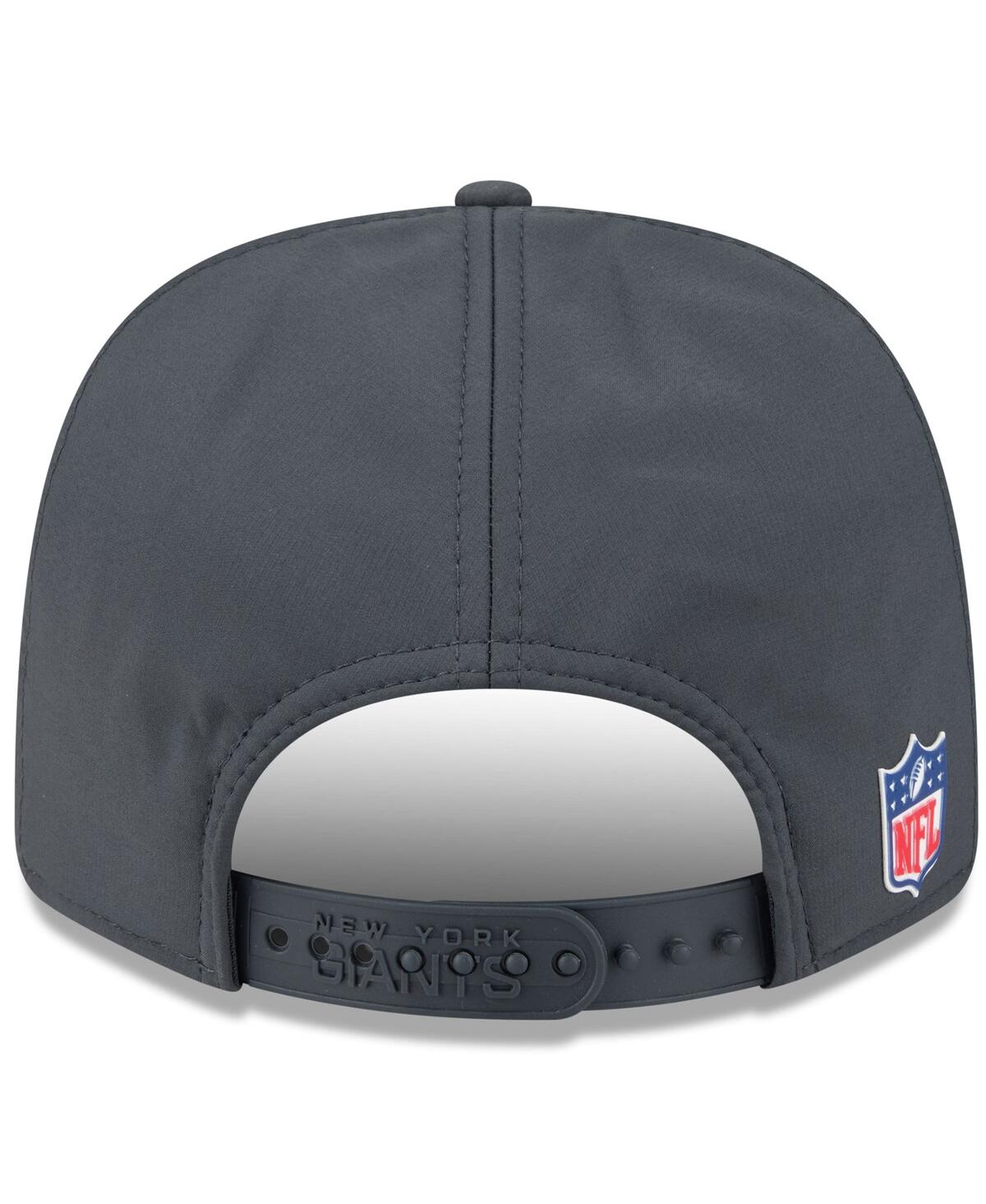 New Era Men's Charcoal New York Giants 2025 Sideline Cold Weather 9seventy Adjustable Hat In Blue