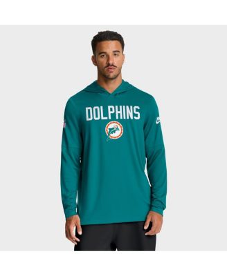 Nike - Men's Aqua Miami Dolphins Big Tall Alt Pack Dri-FIT Long Sleeve Hoodie T-Shirt