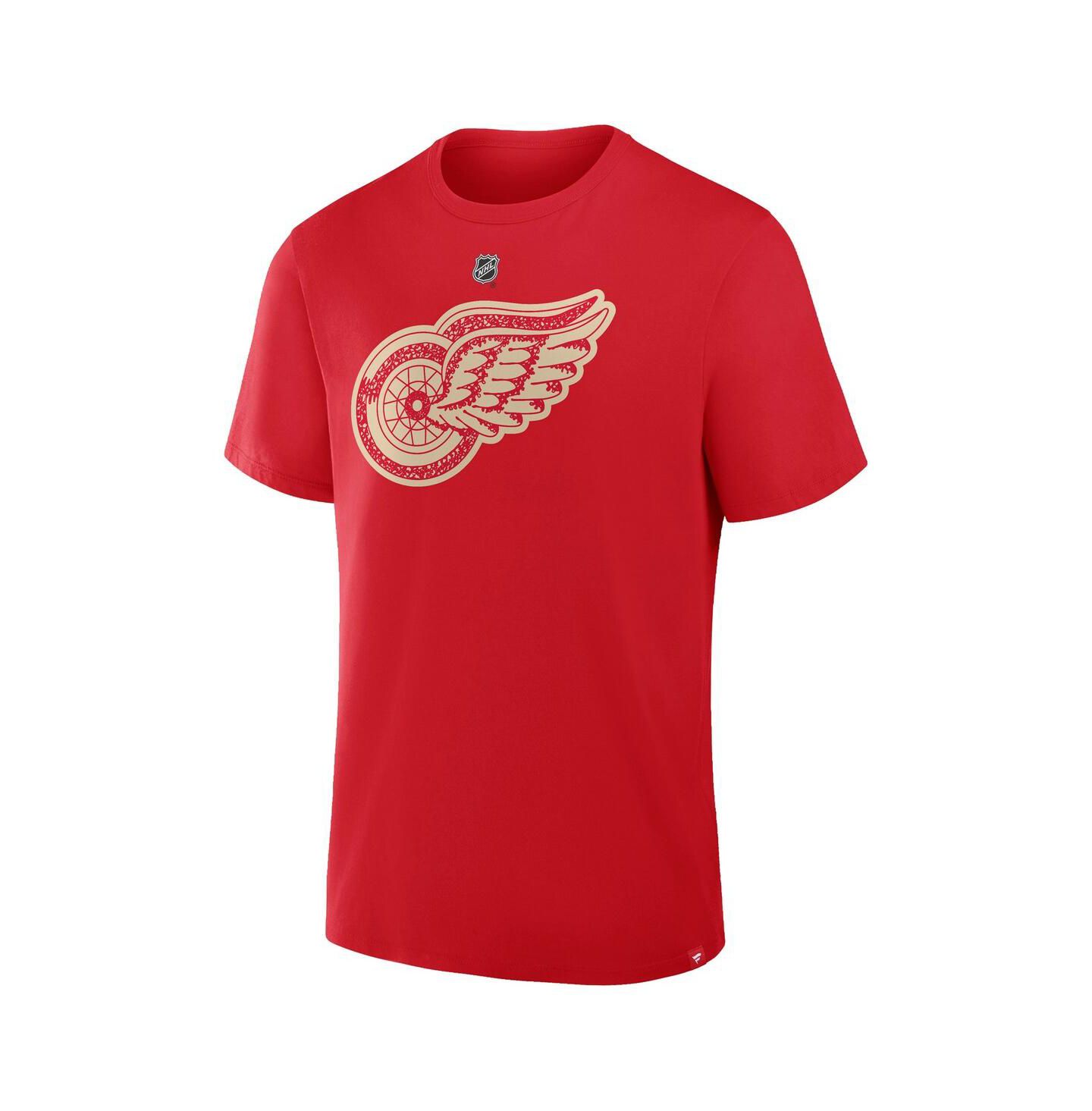 Мужская футболка Fanatics Alex DE Brincat Red Detroit Red Wings Centennial Authentic Stack Name & Number — фото 2