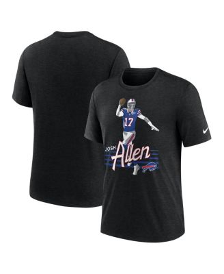 Nike - Men's Josh Allen Heather Black Buffalo Bills Player Graphic T-Shirt