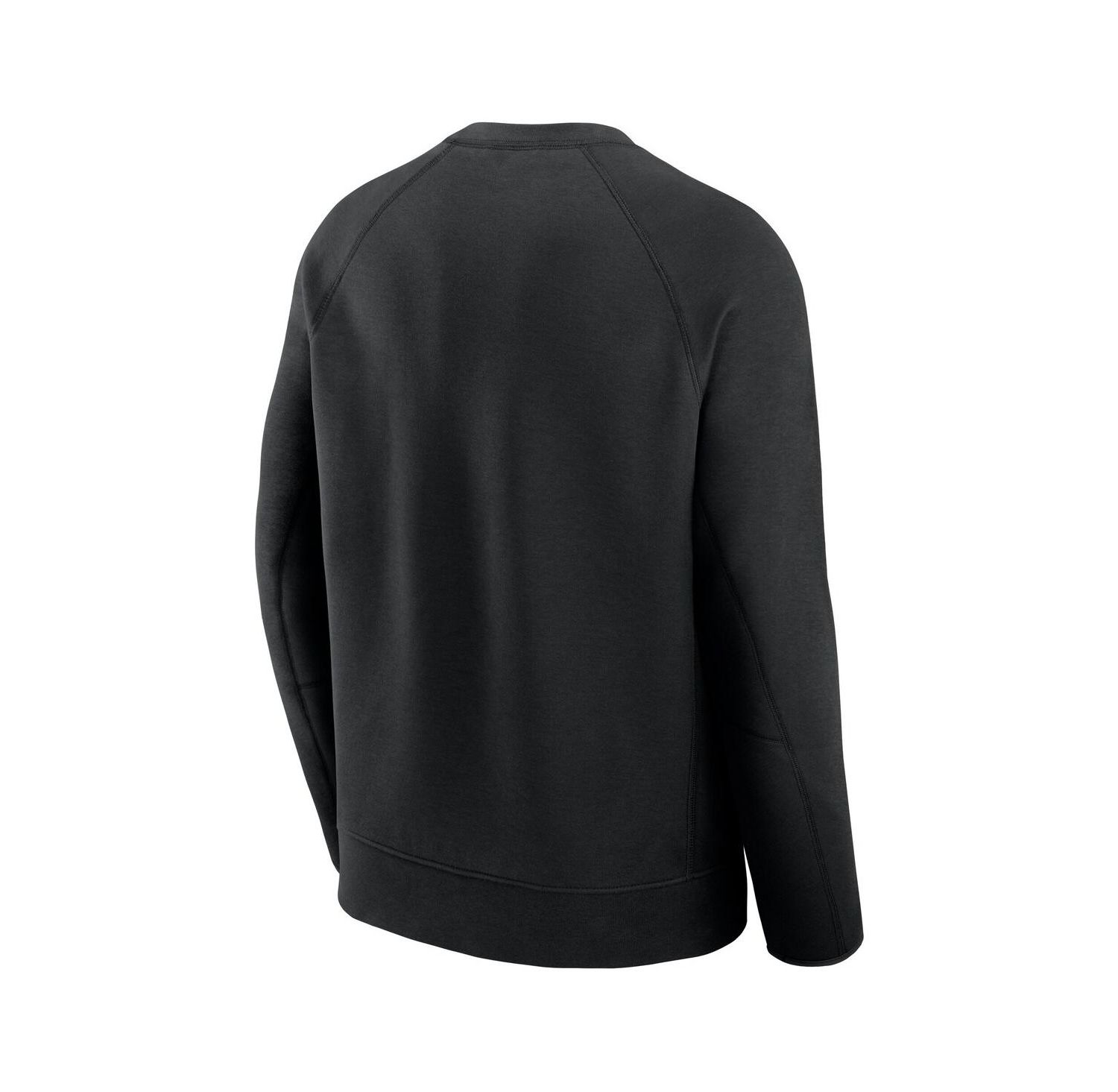 Men's Black Atlanta Braves Tech Fleece Raglan Sweatshirt