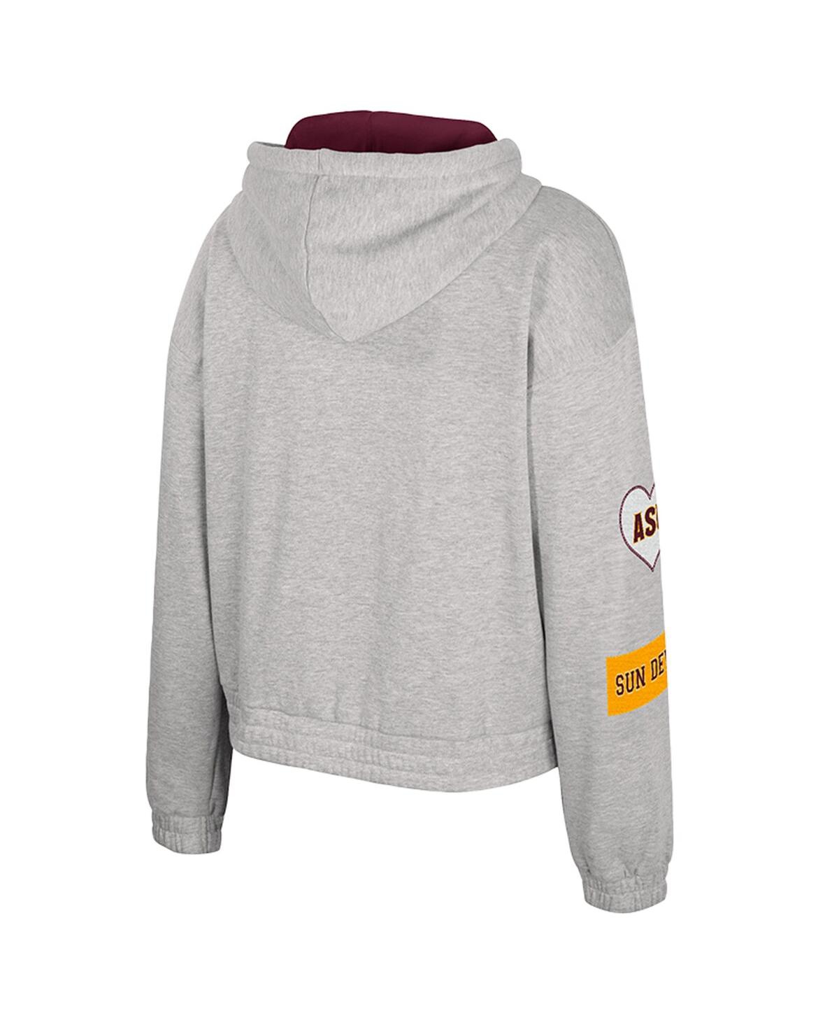 Colosseum Women's Gray Arizona State Sun Devils Alfie Full-zip Hoodie Jacket In Gray
