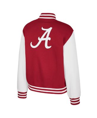 Women's Crimson Alabama Crimson Tide French Baguette Full Snap Fleece Jacket