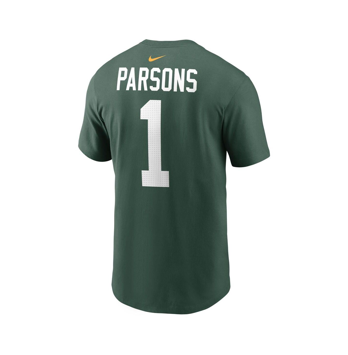 Мужская футболка Nike Micah Parsons Green Green Bay Packers Name & Number — фото 2