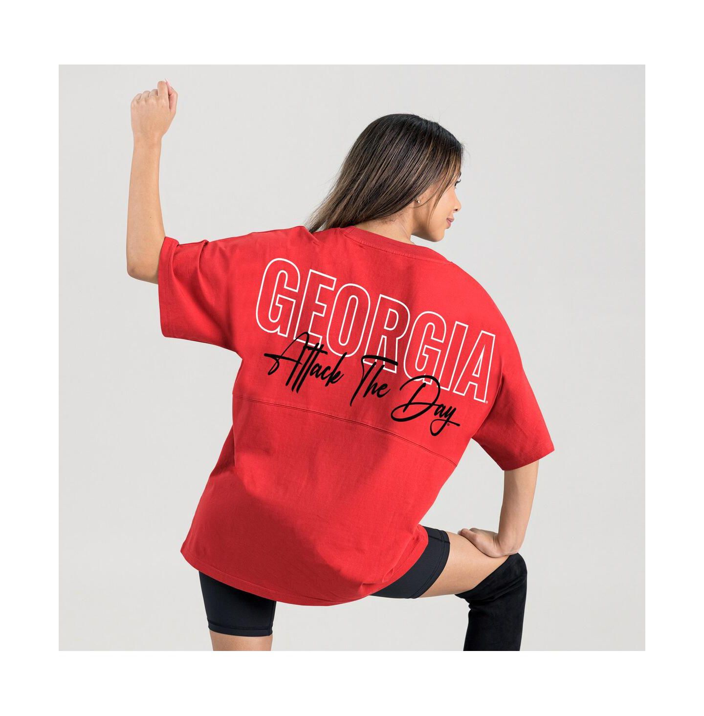 Женская футболка Gameday Couture Red Georgia Bulldogs Oversized Back at Ya — фото 2
