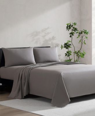 Cool Comfort Solid 200-Thread Count Cotton 4-Pc. Sheet Set, Queen