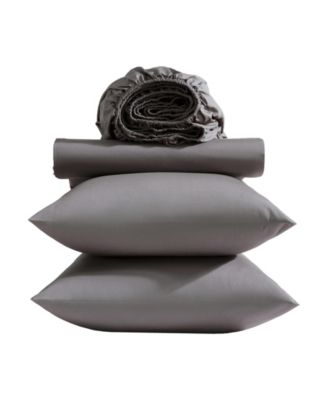 Cool Comfort Solid 200-Thread Count Cotton 4-Pc. Sheet Set, King