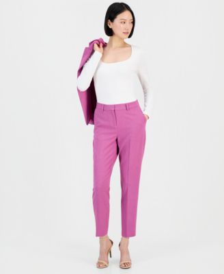 Shannon Suit Straight-Leg Pants