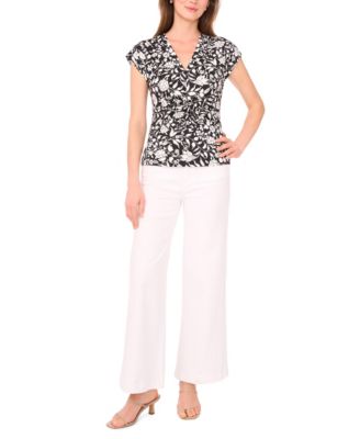 Women's V-Neck Short Sleeve Top