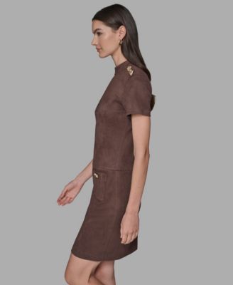 Women's Mock Neck Pocket Dress